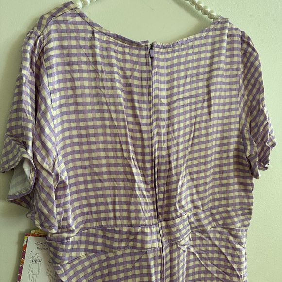 NWT| Plaid Mini Summer Dress - Picture 5 of 7